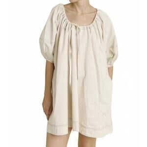 NEW AUREUM babydoll dress in eggshell